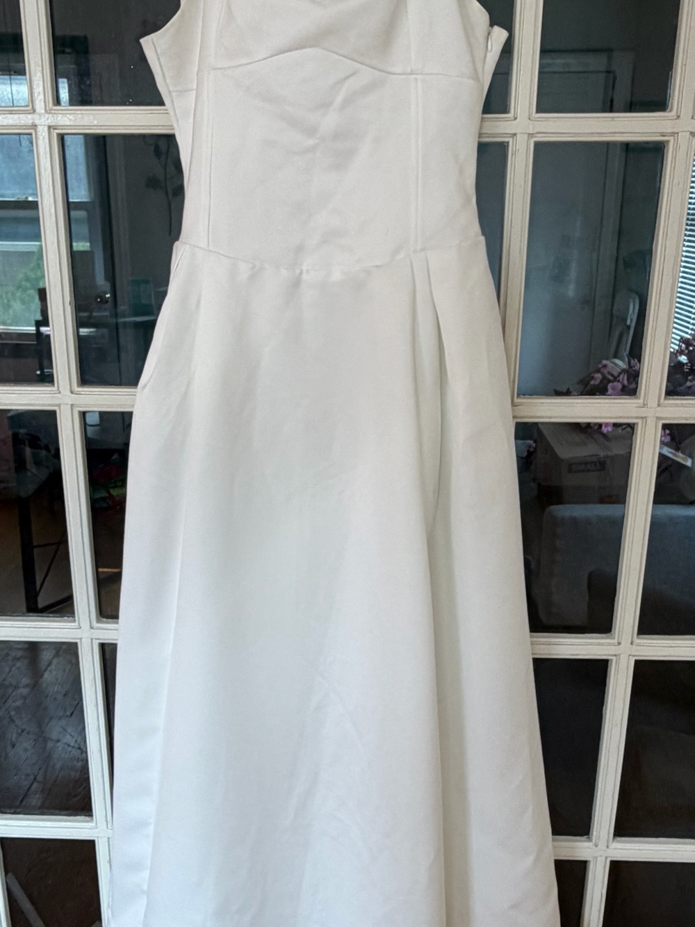 Lulu's White Strapless A-Line Wedding Dress